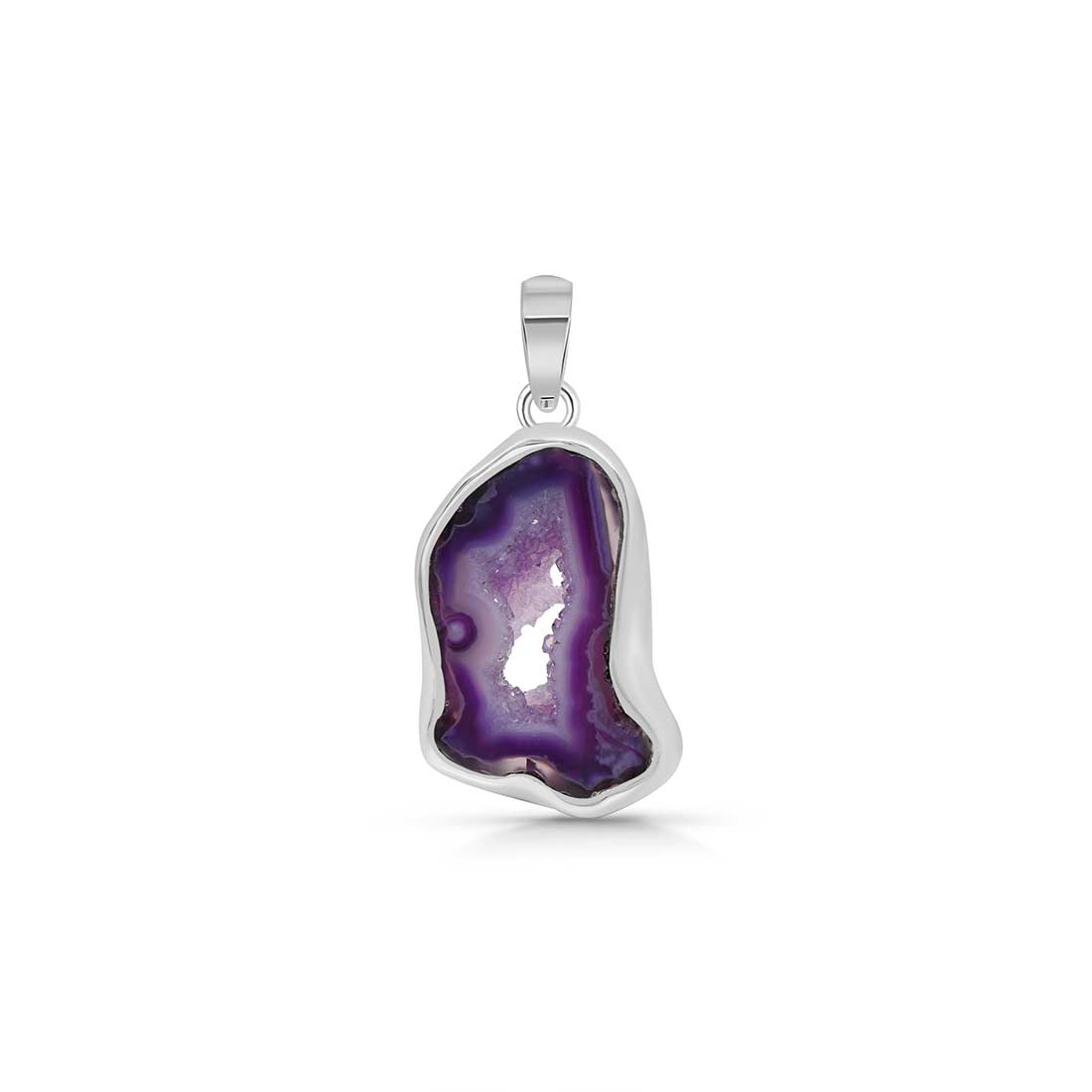 Purple Agate Pendant-(APU-P-36.)